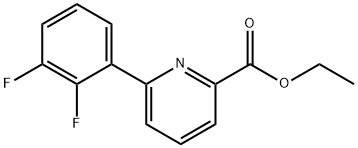 Ethyl 6-(2,3-difluorophenyl)pyridine-2-carboxylate Struktur