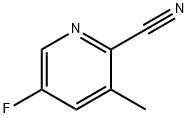 5-Fluoro-3-methyl-pyridine-2-carbonitrile Struktur