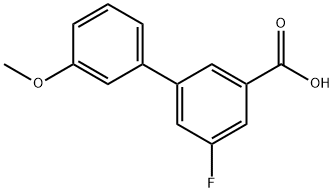 5-Fluoro-3-(3-methoxyphenyl)benzoic acid Struktur