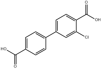 4-(4-Carboxyphenyl)-2-chlorobenzoic acid Struktur