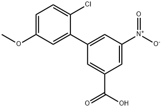 2'-Chloro-5'-Methoxy-5-nitro-[1,1'-biphenyl]-3-carboxylic acid Struktur