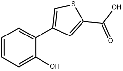 2-(2-Carboxythiophene-4-yl)phenol Struktur