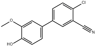 4-(4-Chloro-3-cyanophenyl)-2-methoxyphenol Struktur