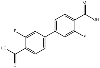 4-(4-Carboxy-3-fluorophenyl)-2-fluorobenzoic acid Struktur