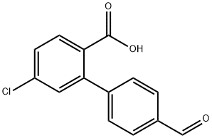 4-Chloro-2-(4-forMylphenyl)benzoic acid Struktur