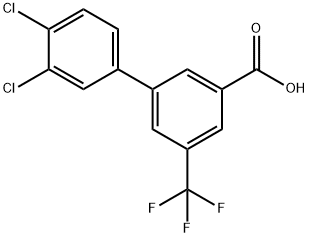 3',4'-Dichloro-5-(trifluoroMethyl)-[1,1'-biphenyl]-3-carboxylic acid Struktur