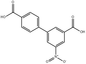 5-Nitro-[1,1'-biphenyl]-3,4'-dicarboxylic acid Struktur