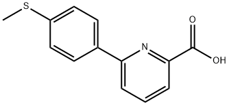 6-(4-Methylthiophenyl)picolinic acid Struktur