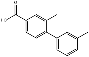 4-(3-Methylphenyl)-3-Methylbenzoic acid Struktur