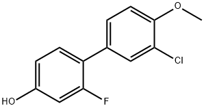 4-(3-Chloro-4-methoxyphenyl)-3-fluorophenol Struktur