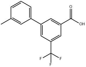 3-(3-Methylphenyl)-5-trifluoroMethylbenzoic acid Struktur