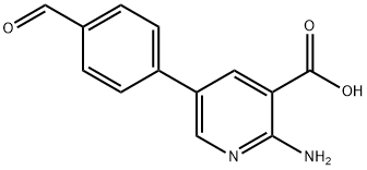 2-AMino-5-(4-forMylphenyl)nicotinic acid Struktur