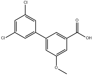 3-(3,5-Dichlorophenyl)-5-Methoxybenzoic acid Struktur