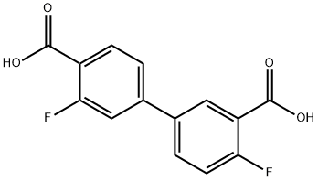 3',4-Difluoro-[1,1'-biphenyl]-3,4'-dicarboxylic acid Struktur