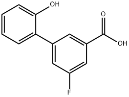 5-Fluoro-2'-hydroxy-[1,1'-biphenyl]-3-carboxylic acid Struktur