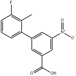 3-(3-Fluoro-2-Methylphenyl)-5-nitrobenzoic acid Struktur