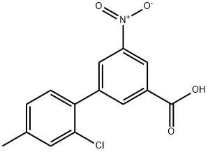 2'-Chloro-4'-Methyl-5-nitro-[1,1'-biphenyl]-3-carboxylic acid Struktur