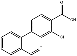 2-Chloro-4-(2-forMylphenyl)benzoic acid Struktur