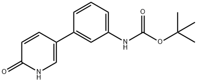 tert-Butyl (3-(6-hydroxypyridin-3-yl)phenyl)carbaMate Struktur