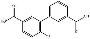 3-(5-羧基-2-氟苯基)苯甲酸, 1261977-27-8, 結(jié)構(gòu)式