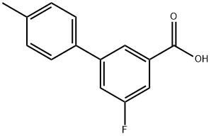 5-Fluoro-3-(4-methylphenyl)benzoic acid Struktur