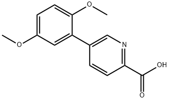 5-(2,5-DiMethoxyphenyl)picolinic acid Struktur