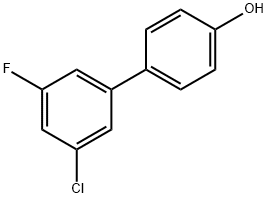 4-(3-Chloro-5-fluorophenyl)phenol Struktur