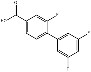 2,3',5'-Trifluoro-[1,1'-biphenyl]-4-carboxylic acid Struktur