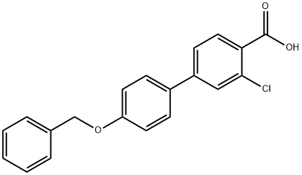 4-(4-Benzyloxyphenyl)-2-chlorobenzoic acid Struktur