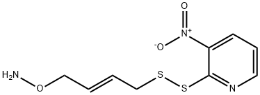 1-aminooxy-4-((3-nitro-2-pyridyl)dithio)but-2-ene Struktur