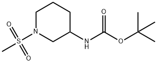 tert-butyl 1-(Methylsulfonyl)piperidin-3-ylcarbaMate Struktur