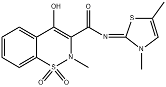 [N(Z)]-N-(3,5-DiMethyl-2(3H)-thiazolylidene)-4-hydroxy-2-Methyl-2H-1,2-benzothiazine-3-carboxaMide 1,1-Dioxide price.