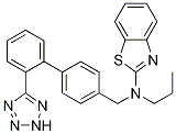 2-BenzothiazolaMine, N-propyl-N-[[2'-(2H-tetrazol-5-yl)[1,1'-biphenyl]-4-yl]Methyl]- Struktur