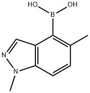 1,4-Dimethyl-1H-indazol-5-yl-5-boronic acid Struktur