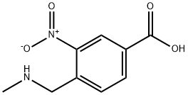 Benzoic acid, 4-[(methylamino)methyl]-3-nitro- (9CI) Struktur