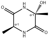 2,5-Piperazinedione,3-hydroxy-3,6-dimethyl-,trans-(9CI) Struktur