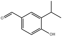 Benzaldehyde, 4-hydroxy-3-(1-methylethyl)- (9CI) Struktur