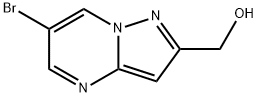 (6-Bromopyrazolo[1,5-a]pyrimidin-2-yl)methanol Struktur