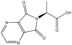 2-(5,7-dioxo-5,7-dihydro-6H-pyrrolo[3,4-b]pyrazin-6-yl)propanoic acid Struktur