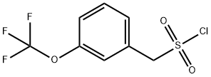 (3-(trifluoromethoxy)phenyl)methanesulfonyl chloride Struktur