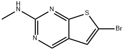 (6-Bromo-thieno[2,3-d]pyrimidin-2-yl)-methyl-amine Struktur