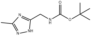 3-(N-BOC-AMINOMETHYL)-5-METHYL-4H-1,2,4-TRIAZOLE Struktur