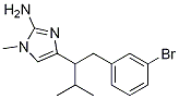 4-[1-(3-broMophenyl)-3-Methylbutan-2-yl]-1-Methyl-
1H-iMidazol-2-aMine Struktur