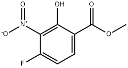 Benzoic acid, 4-fluoro-2-hydroxy-3-nitro-, Methyl ester Struktur