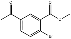 5-Acetyl-2-bromo-benzoic acid methyl ester Struktur