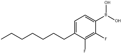 2,3-Difluoro-4-heptylbenzeneboronic acid Struktur