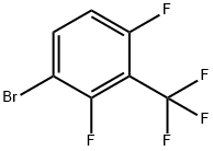 1-Bromo-2,4-difluoro-3-(trifluoromethyl)benzene, 3-Bromo-alpha,alpha,alpha,2,6-pentafluorotoluene Struktur