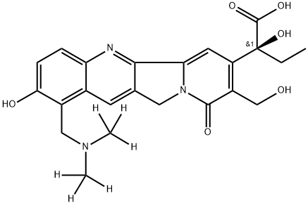 Topotecan-d6 Carboxylic Acid Sodium Salt Struktur