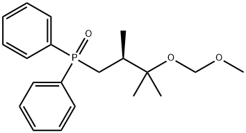 (S)-(3-(MethoxyMethoxy)-2,3-diMethylbutyl)diphenylphosphine oxide Struktur