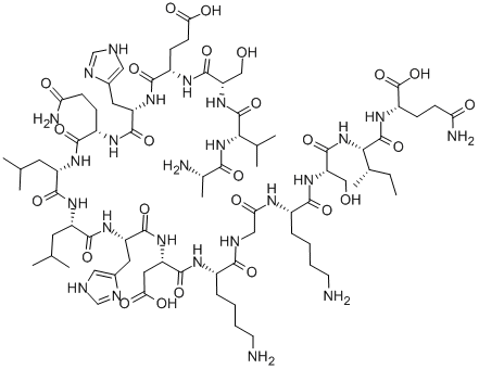 ALA-VAL-SER-GLU-HIS-GLN-LEU-LEU-HIS-ASP-LYS-GLY-LYS-SER-ILE-GLN Struktur